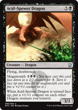 Acid-Spewer Dragon - Dragons of Tarkir Spoiler