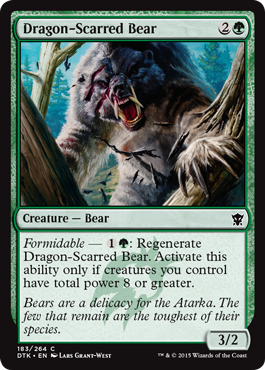 Dragon-Scarred Bear - Dragons of Tarkir Spoile