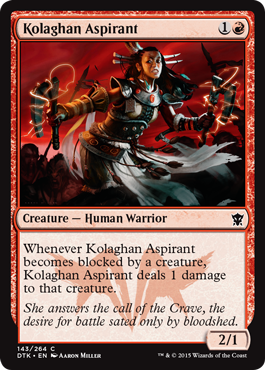 Kolaghan Aspirant - Dragons of Tarkir Spoile