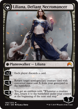 Liliana, Defiant Necromancer - Magic Origins Planeswalker