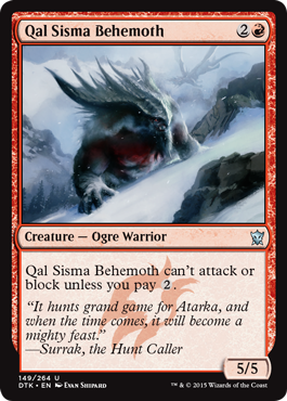 Qal Sisma Behemoth - Dragons of Tarkir Spoile
