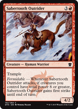Sabertooth Outrider - Dragons of Tarkir Spoile