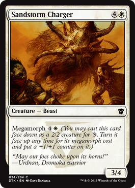 Sandstorm Charger - Dragons of Tarkir Spoile