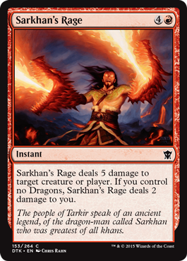 Sarkhan’s Rage - Dragons of Tarkir Spoile