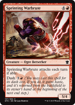 Sprinting Warbrute - Dragons of Tarkir Spoiler