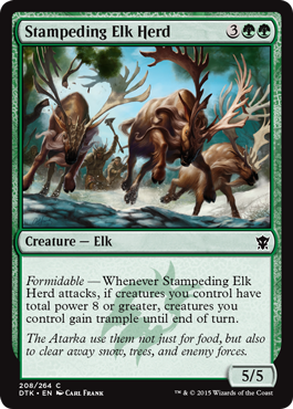 Stampeding Elk Herd - Dragons of Tarkir Spoiler