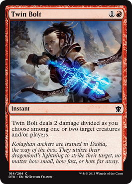 Twin Bolt - Dragons of Tarkir Spoile