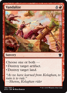 Vandalize - Dragons of Tarkir Spoile