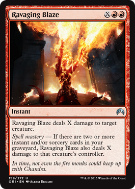 Ravaging Blaze - Magic Origins Spoiler