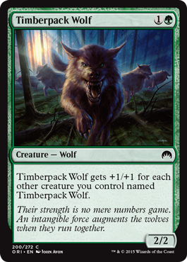 Timberpack Wolf - Magic Origins Spoiler