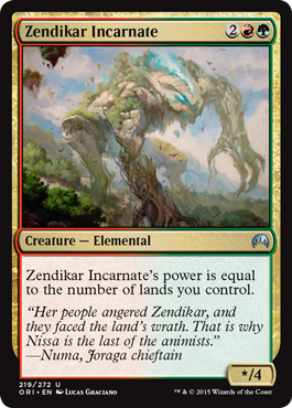 Zendikar Incarnate - Magic Origins Spoiler