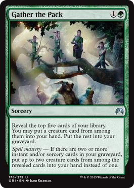 Gather the Pack - Magic Origins Spoiler