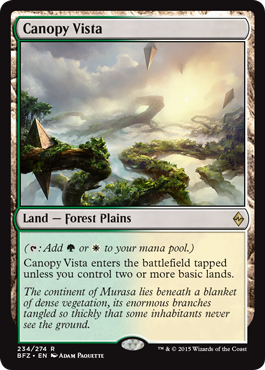 Canopy Vista - Battle for Zendikar Spoiler