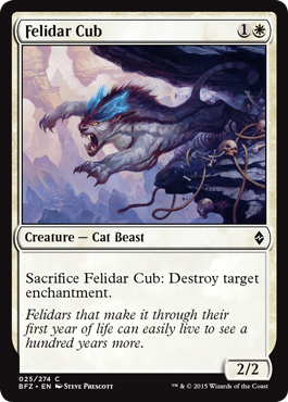 Felidar Cub - Battle for Zendikar Visual Spoiler