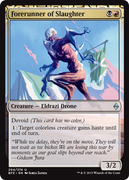 Forerunner of Slaughter - Battle for Zendikar Spoiler