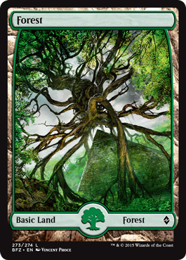 Forest 1 - Battle for Zendikar Spoiler