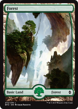 Forest 4 - Battle for Zendikar Spoiler