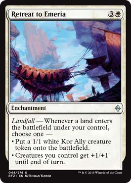 Retreat to Emeria - Battle for Zendikar Visual Spoiler