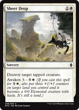 Sheer Drop - Battle for Zendikar Spoiler