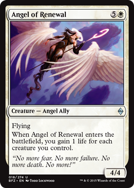 Angel of Renewal - Battle for Zendikar Spoiler