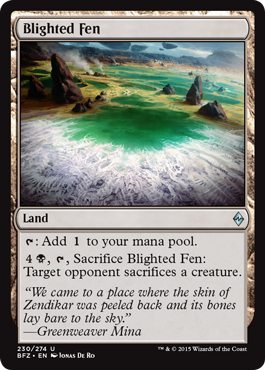 Blighted Fen - Battle for Zendikar Spoiler