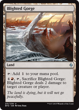 Blighted Gorge - Battle for Zendikar Spoiler