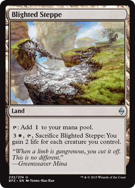 Blighted Steppe - Battle for Zendikar Spoiler