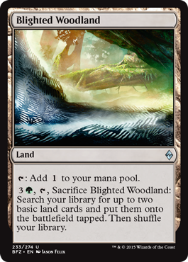 Blighted Woodland - Battle for Zendikar Spoiler