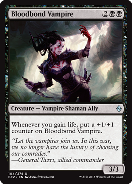 Bloodbond Vampire - Battle for Zendikar Spoiler