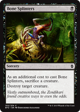 Bone Splinters - Battle for Zendikar Spoiler