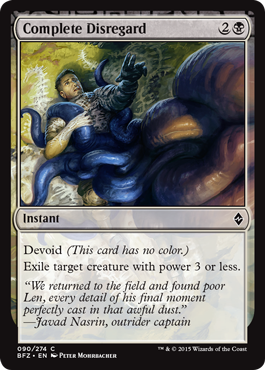 Complete Disregard - Battle for Zendikar Spoiler