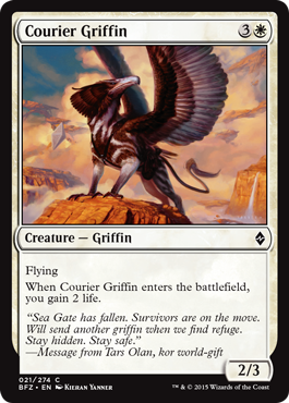 Courier Griffin - Battle for Zendikar Spoiler
