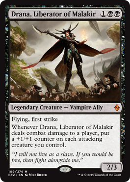 Drana, Liberator of Malakir - Battle for Zendikar Spoiler