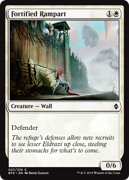 Fortified Rampart - Battle for Zendikar Spoiler