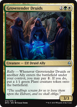 Grovetender Druids - Battle for Zendikar Spoiler