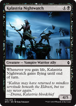 Kalastria Nightwatch - Battle for Zendikar Spoiler