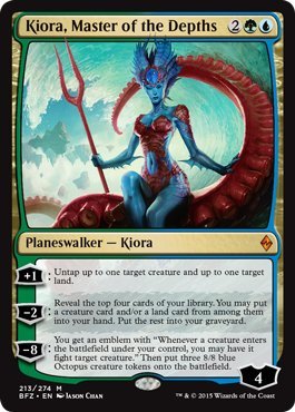 Kiora, Master of the Depths - Battle for Zendikar Planeswalker