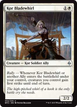 Kor Bladewhirl - Battle for Zendikar Spoiler