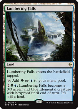 Lumbering Falls - Battle for Zendikar Spoiler