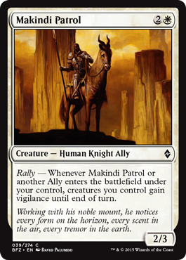 Makindi Patrol - Battle for Zendikar Spoiler