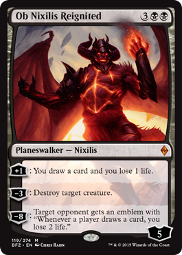 Ob Nixilis Reignited - Battle for Zendikar Planeswalker