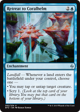 Retreat to Coralhelm - Battle for Zendikar Spoiler