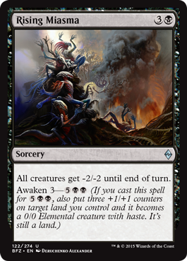 Rising Miasma - Battle for Zendikar Spoiler