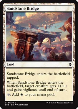 Sandstone Bridge - Battle for Zendikar Spoiler