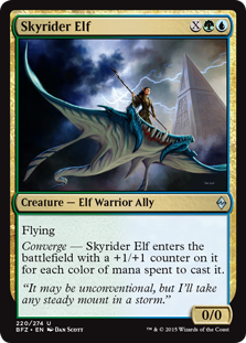 Skyrider Elf - Battle for Zendikar Spoiler