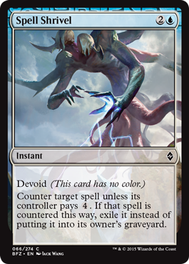 Spell Shrivel - Battle for Zendikar Spoiler