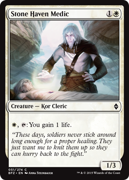 Stone Haven Medic - Battle for Zendikar Spoiler