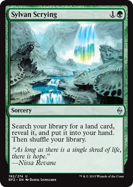 Sylvan Scrying - Battle for Zendikar Spoiler