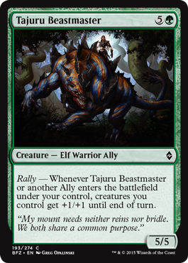 Tajuru Beastmaster - Battle for Zendikar Spoiler