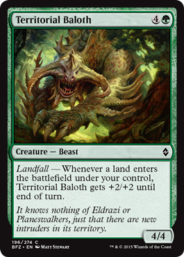 Territorial Baloth - Battle for Zendikar Spoiler